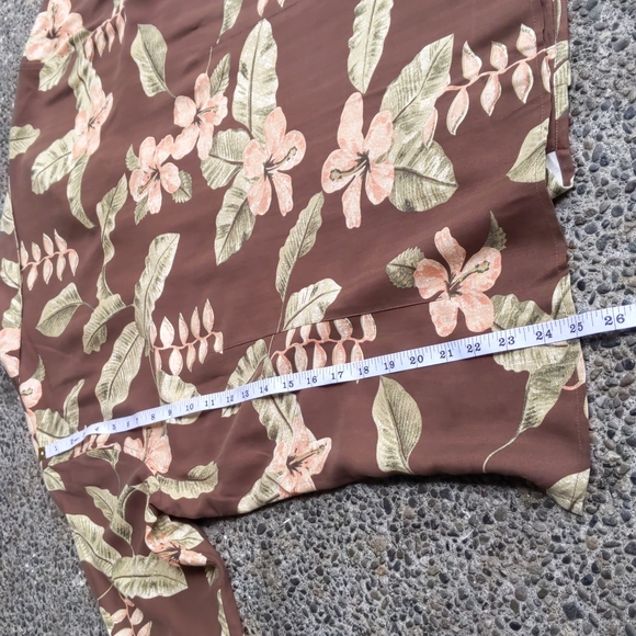 Pineapple Moon Silk Hawaiian button up shirt M - Picture 7 of 7